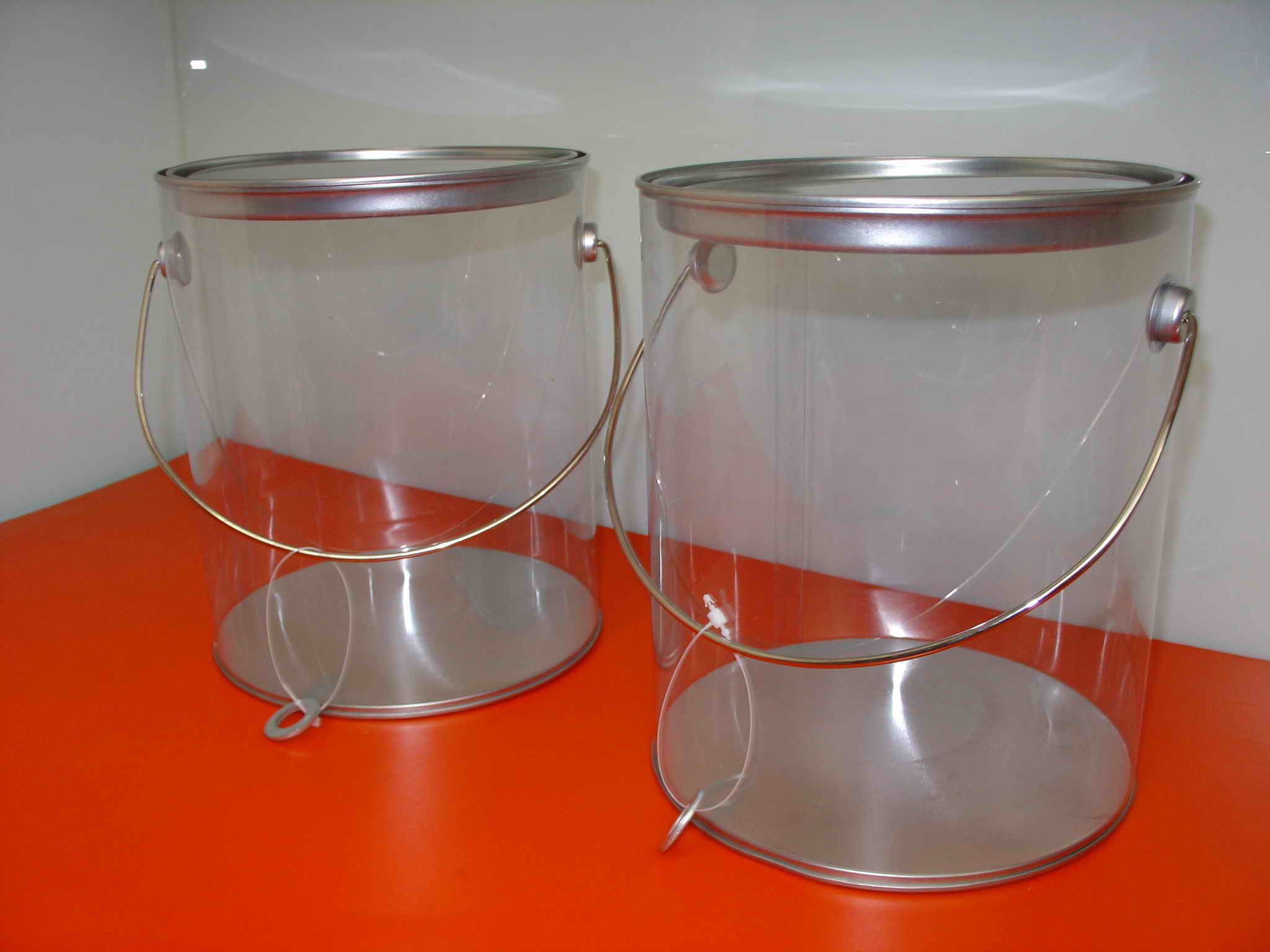 clear bucket,pvc bucket,clear pail,pvc pails,clear paint can,pvc paint